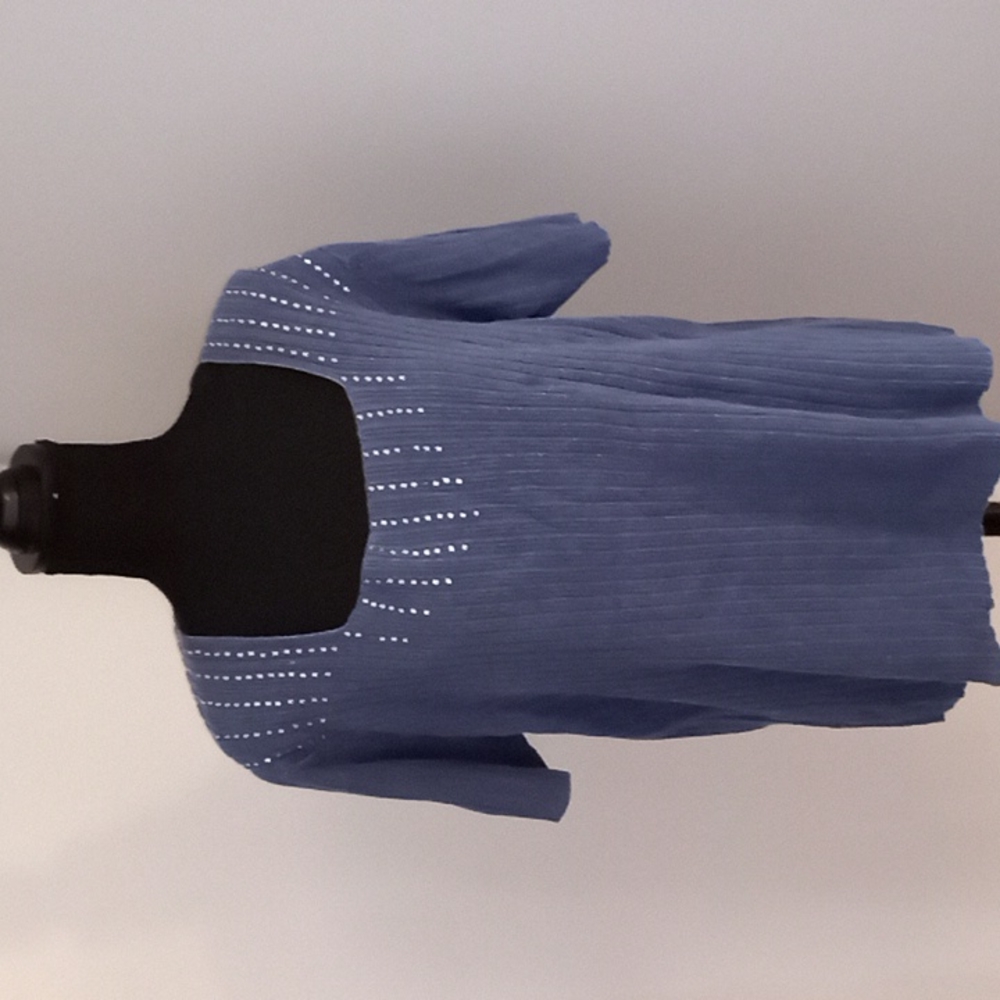 Cervelle blue shortsleeve sweater Lg